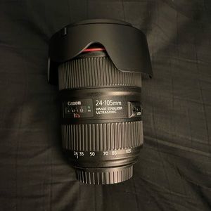 Canon EF 24–105mm f/4L is II USM Lens, Black